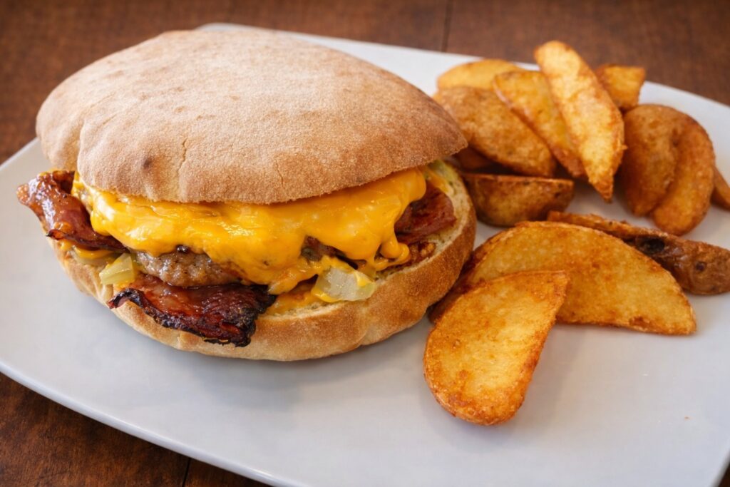 hamburguesa foccacia